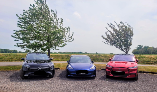 We are proud to have all electric company cars